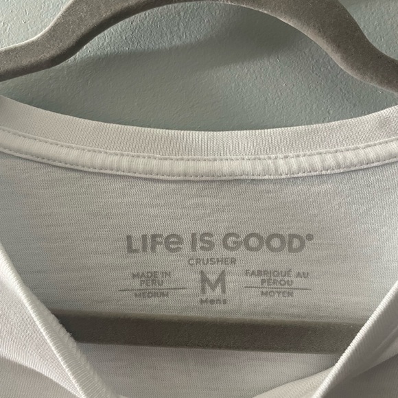 White Long Sleeve Shirt with Kayak Graphic - Picture 5 of 8